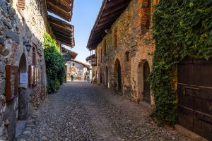 The,Medieval,Village,Ricetto,Di,Candelo,Is,Popular,Tourist,Destination
